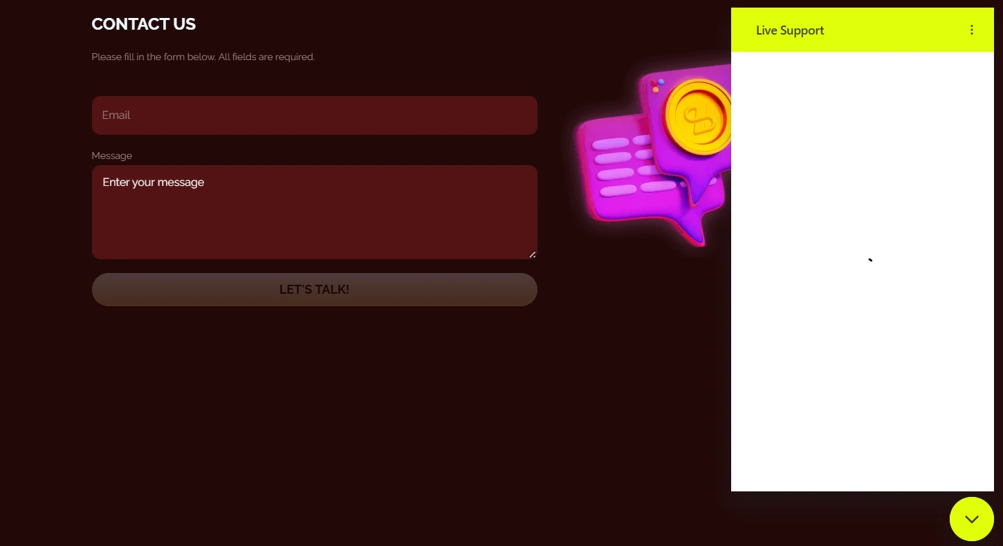 loomie gold casino support